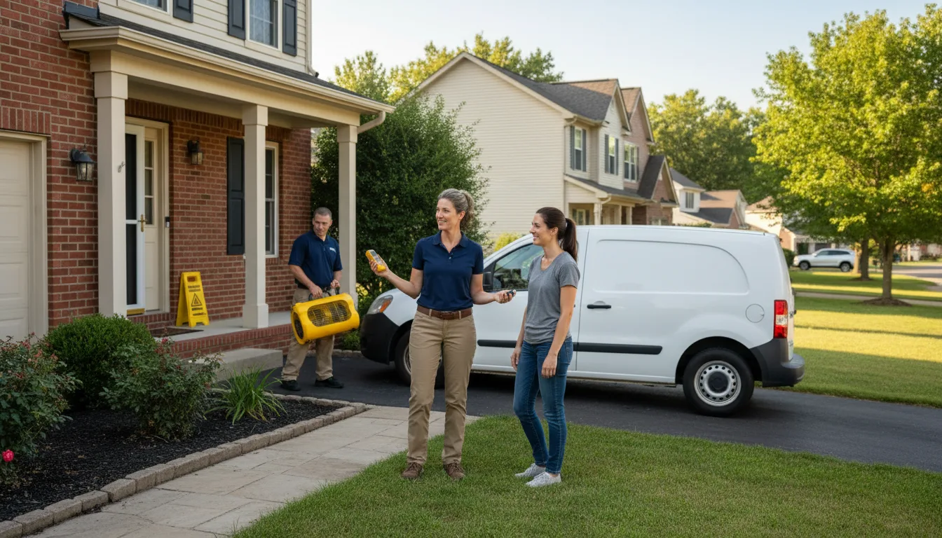 Residential water damage restoration in Grand View, ID